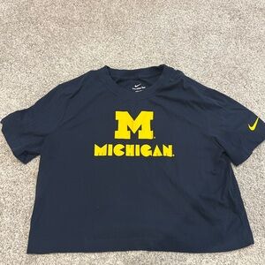 Nike Black and Yellow Michigan Tee